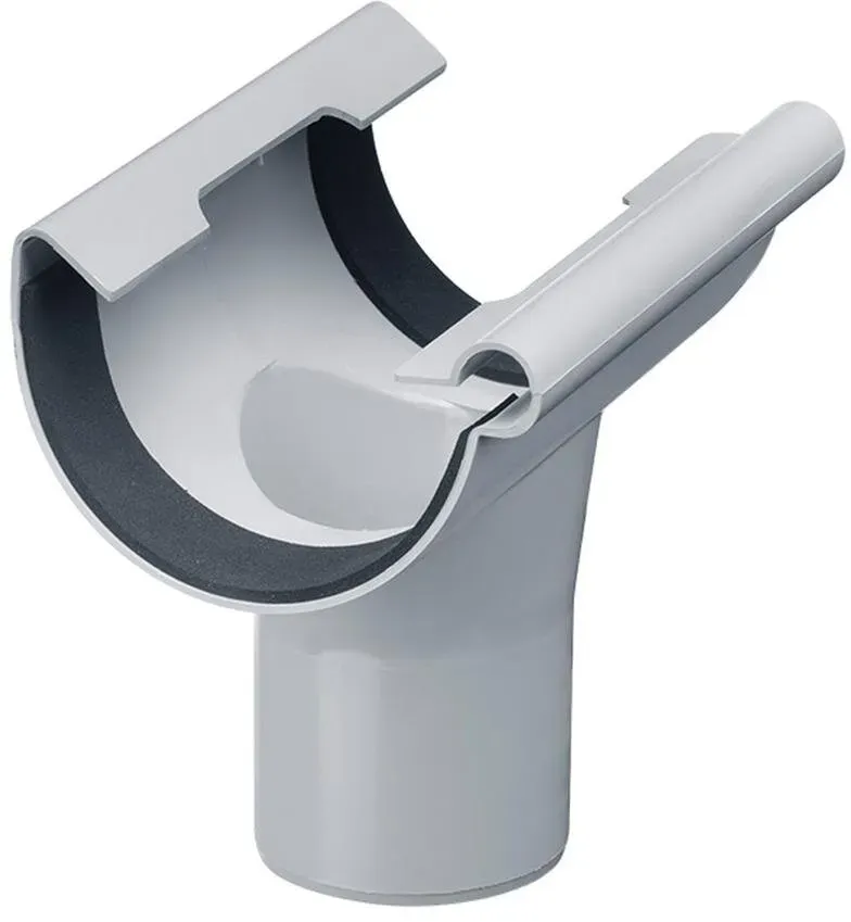 Ablaufstutzen DN100/75 PVC grau