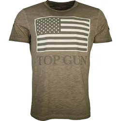Top Gun Search, T-Shirt - Braun - 3XL
