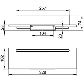 Keuco AVENO Duschablage 14659510000,