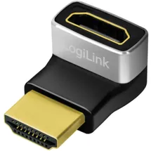 Logilink AH0007A HDMI Adapter [1x HDMI-Buchse - 1x HDMI-Stecker] Schwarz-Grau