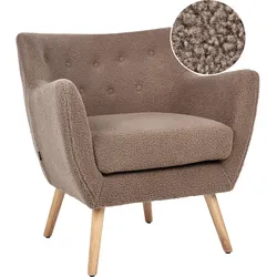 Sessel DRAMMEN Bouclé Braun