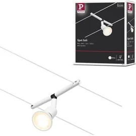 Paulmann CorDuo Seilsystem Salt Einzelspot GU5,3 max. 10W 12V Weiß matt Chrom