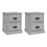 vidaXL Nachtschrank 39 x 39 x 47,5 cm Betongrau