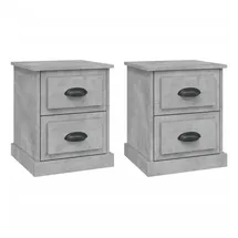 vidaXL Nachtschrank 39 x 39 x 47,5 cm Betongrau