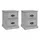 vidaXL Nachtschrank 39 x 39 x 47,5 cm Betongrau