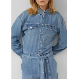 s.Oliver Denim-Overall mit Gürtel - blau - 44