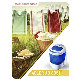 Adler AD 8051 Camping-Waschmaschine Toplader (3 kg)