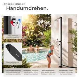 Tectake Solardusche Schwarz 40 l