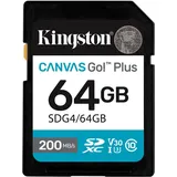 Kingston Canvas Go! Plus Gen4 64GB SDXC Speicherkarte (200 MB/s, C10 UHS-I U3 V30)