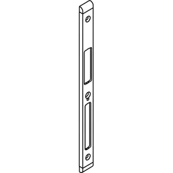 Schließblech -Secury z. Aufschrauben, Falz 11/18 mm, verzinkt silber