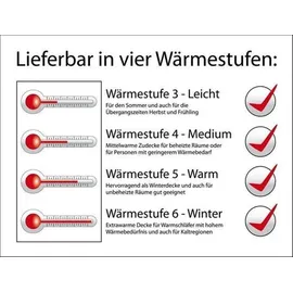 VitaSchlaf Haute Couture W3 - LEICHT SOMMER Daunendecke 100% BAIKAL SCHNEEDAUNEN Germany since 1947 135x200cm - Weiß