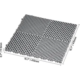 Vevor Drainagematte 40 x 40 cm grau