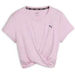 PUMA Studio Yogini Lite Twist Yogashirt Damen 60 - grape mist L