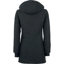 RED by EMP Damen schwarze lange Winterjacke S - S