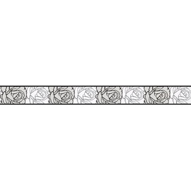 A.S. Création selbstklebende Bordüre Stick ups 5,00 m x 0,05 m grau schwarz weiß Made in Germany 905024 9050-24
