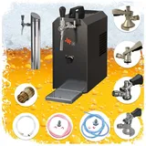 ich-zapfe Zapfanlage, - Komplett Set Untertheken Getränkespender, Silber