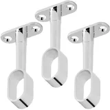 SO-Tech Schrankstangen Mittelhalter 2 Stück 30 x 15 mm