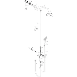 Hansgrohe Crometta S Showerpipe 240 1jet EcoSmart Reno chrom 27270000