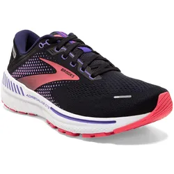 Brooks Adrenaline GTS 22 Damen Laufschuh Black/Purple/Coral - 38