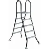 Trend-pool - Hochbeckenleiter V2A classic Leiter Poolleiter Edelstahl 2x4 Stufen 1,20 m Poolhöhe