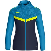 Jako Kinder Kapuzenjacke Iconic marine/jako blau/neongelb 128