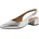Sling Pump mit Blockabsatz metallic 40