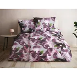 GRUND Peonia Bettwäsche rosa 155 x 220 cm + 80 x 80 cm
