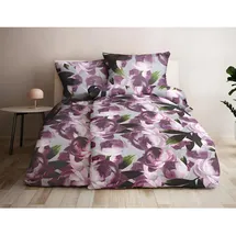 GRUND Peonia Bettwäsche rosa 155 x 220 cm + 80 x 80 cm