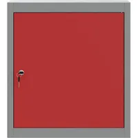 vidaXL Werkzeugschrank mit Regal Rot und Grau 50 x 20 x 55 cm