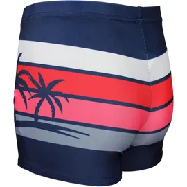 Aquarti Gestreifte Badehose Blau/Rot 152
