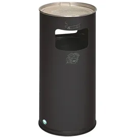 Proregal Klassischer Kombiascher rund HxBxT 70 x 32 x 32 cm Verzinkter Stahl Anthrazit