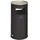 Proregal Klassischer Kombiascher rund HxBxT 70 x 32 x 32 cm Verzinkter Stahl Anthrazit