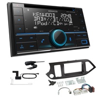 Kenwood DPX-7300DAB Autoradio Bluetooth DAB+ für KIA Picanto ab 2011 schwarz
