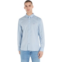 Tommy Hilfiger Langarmhemd »LA-Hemd Flex Poplin«, Blau