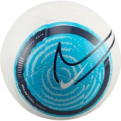 NIKE Ball Phantom Soccer Ball, WHITE/BLUE FURY/BLACKENED BLUE, 4