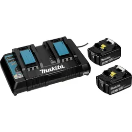 Makita Power Source Kit 18 V Li-Ion 2 x 5,0 Ah + DC18RD Ladegerät 199482-2