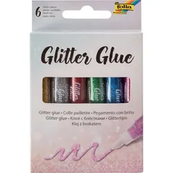 folia Glitzerkleber 'Glitterglue', 9,5 ml, farbig sortiert