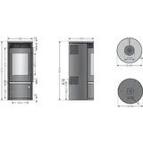 Oranier Rota Top 2.0 Stahl schwarz/Kalkstein bianco