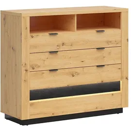petits-meubles Glenn 116 x 101 x 42 cm Schwarz