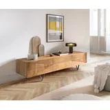 DeLife Wyatt TV-Lowboard 175 cm 2 Türen 1 Klappe Akazie Natur