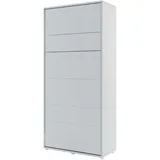 Schrankbett Bed Concept, Wandklappbett mit Lattenrost, V-Bett, Wandbett Bettschrank - 90x200 cm - grau