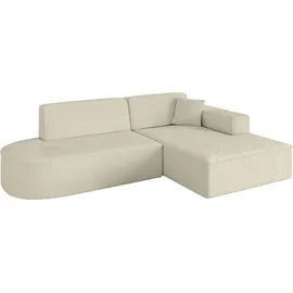 altdecor Ecksofa Ottomane Rechts IREA-L1-v4 232x165x77 cm Beige