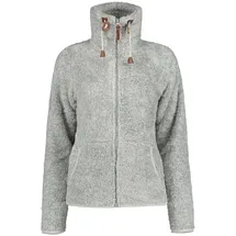 ICEPEAK Colony S6 Midlayer flauschige Fleecejacke Damen 810 light grey M