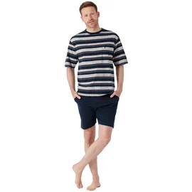 HAJO Pyjama Klima-Light Blau/Grau L