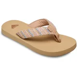 Roxy "Rg Porto Raffia", Jungen, Gr. 2(32), blau, braun, weiß, Obermaterial: 90% synthetisches Raffia/10% Textilpolyester, Futter: 100% Textilpolyester, Laufsohle: 100% EVA., Schuhe Sandale