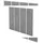 Hammerbacher Akustikpaneele Wand, grau 4 x 25,0 x 100,0 cm, 4 St.