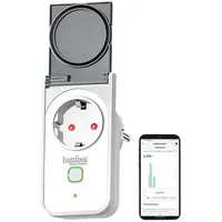 Luminea Home Control Smart-Home-Steckdose IP44 Weiß 2 St.