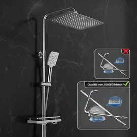 dylin gmbh Regendusche Duschsystem ohne Duscharmatur Chrom 35*25cm