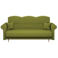 Siblo 3-Sitzer Modernes Dreisitzer Sofa Tiziano 3 mit Schlaffunktion - Bettzeugbehälter - Dreisitzer Sofa grün