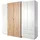 masseno Drehtürenschrank TRES 230 x 201,8 x 51,6 cm Weiß